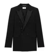 Saint Laurent Classic Long-sleeve Tuxedo Blazer In Black