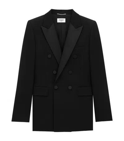 SAINT LAURENT WOOL TUXEDO BLAZER