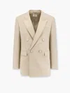 Saint Laurent Double-breasted Blazer With Buttoned Cuffs