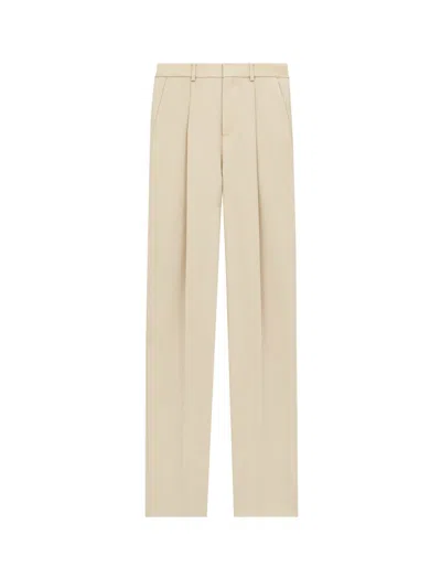 SAINT LAURENT WOOL TUXEDO TROUSER WITH SILK LINING