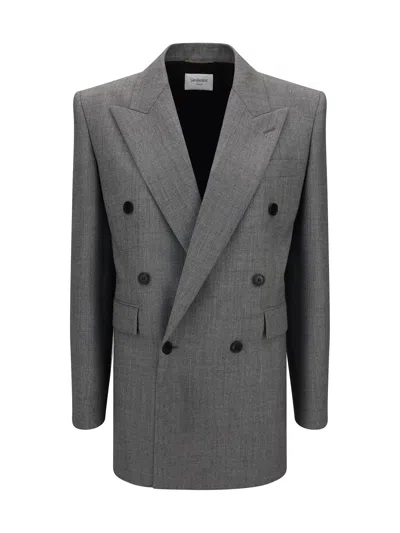 SAINT LAURENT WOOL TWILL BLAZER