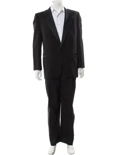 Pre-owned Saint Laurent Wool Two-piece Blazer In Black