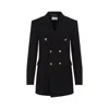 Saint Laurent Double-breasted Wool Jacket Notched Lapels