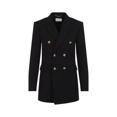 SAINT LAURENT SAINT LAURENT WOOLÒ DOUBLE-BREASTED JACKET