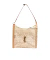 Saint Laurent Woven Shoulder Bag In Brown