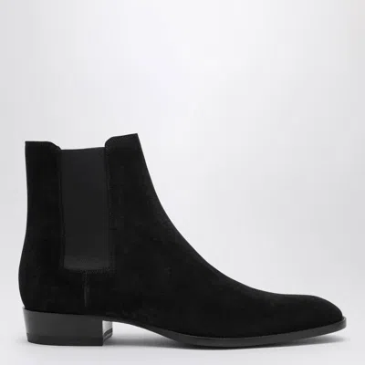 SAINT LAURENT SAINT LAURENT WYATT 30 SUEDE ANKLE BOOT