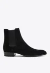 Saint Laurent Wyatt 30 Otterproof Chelsea Boot In Black
