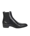 Saint Laurent Leather Wyatt Chelsea Boots In Black