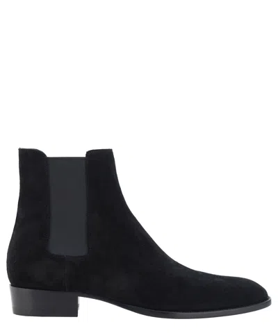 Saint Laurent Wyatt 30 Otterproof Chelsea Boot In Black