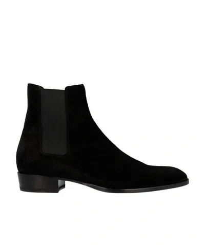 Saint Laurent Wyatt 30 Chelsea Boots In Black