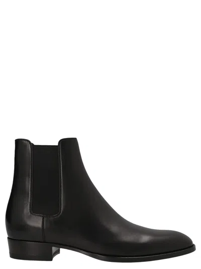 SAINT LAURENT WYATT ANKLE BOOTS