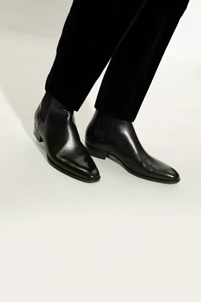 Saint Laurent ‘wyatt' Chelsea Boots In Black