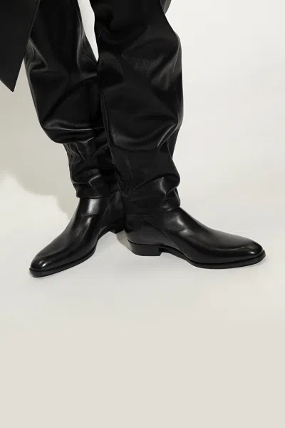 Saint Laurent ‘wyatt' Chelsea Boots In Black