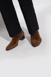Saint Laurent ‘wyatt' Chelsea Boots In Brown