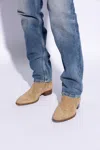 Saint Laurent Wyatt 30 Jodhpur Boots In Beige