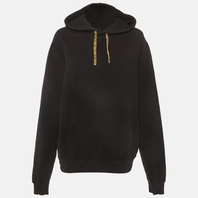 Pre-owned Saint Laurent X Pink Panther Black Cotton Knit Hoodie Xxl