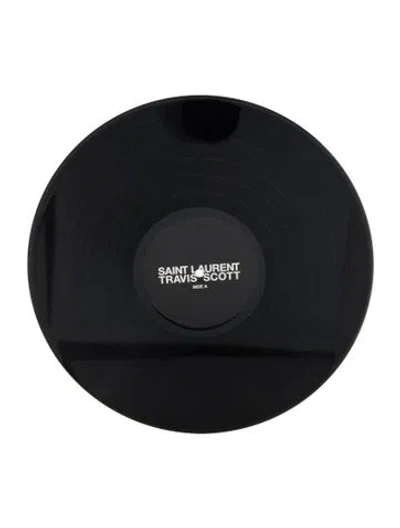 Pre-owned Saint Laurent X Travis Scott Vinyl Record In Black