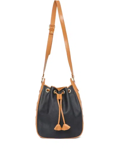 Pre-owned Saint Laurent Xtom Ford 2000s Drawstring Tote Bag In Black