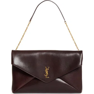 Saint Laurent Xxl Cassandre Leather Envelope Shoulder Bag
