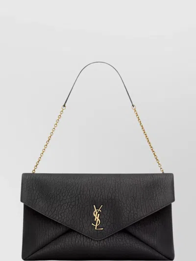 Saint Laurent Xxl Lambskin Envelope Pouch Chain