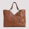 Saint Laurent Large Y Calf Leather Tote Bag In Brown