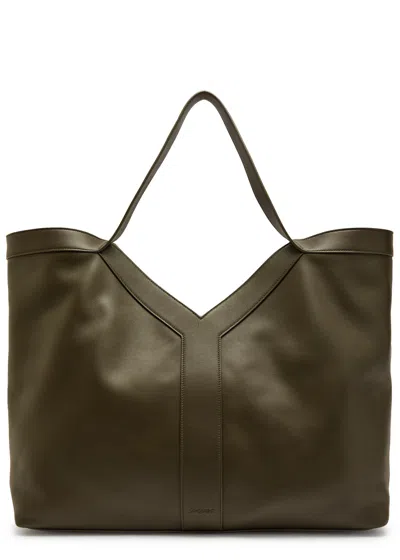 Saint Laurent Y Leather Tote Bag In Brown