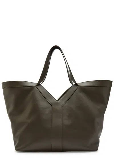 Saint Laurent Y Leather Tote Bag In Orange