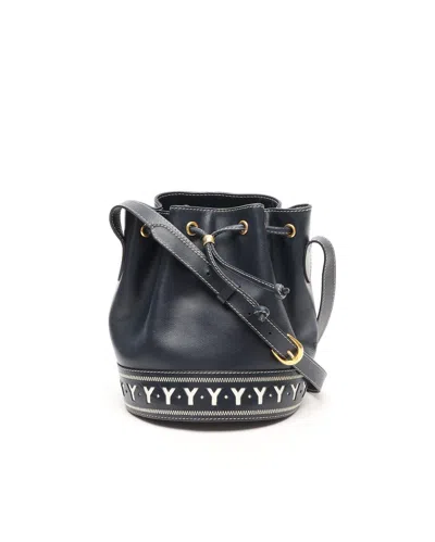 Saint Laurent Y Line Bucket Bag In Red