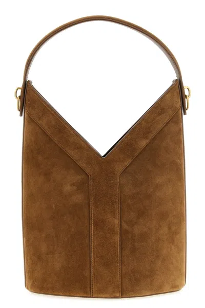 Saint Laurent 'y Long' Shoulder Bag In Brown