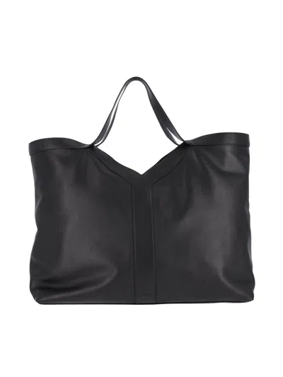 Saint Laurent 'y' Maxi Tote Bag In Black