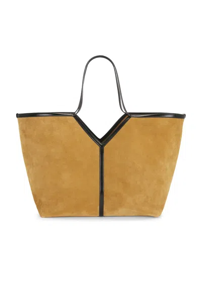 Saint Laurent Y Slim Tote Bag In Brown