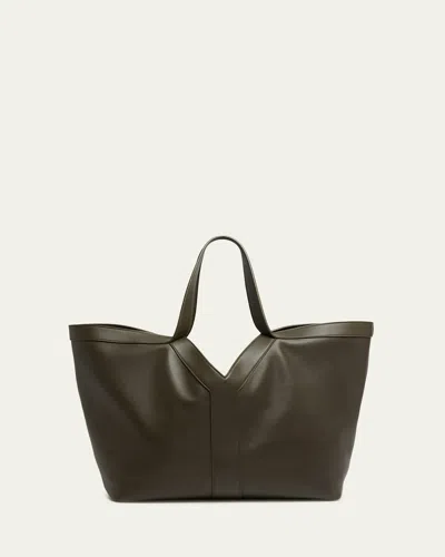 SAINT LAURENT Y STITCH TOTE BAG IN CALFSKIN LEATHER