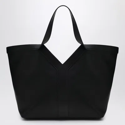 Saint Laurent Y Tote Bag In Black Leather
