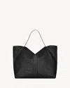 Saint Laurent Double Handle Bv Tote Bag With V-shaped Opening In Black