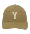 Saint Laurent Y Varsity Baseball Cap In Beige