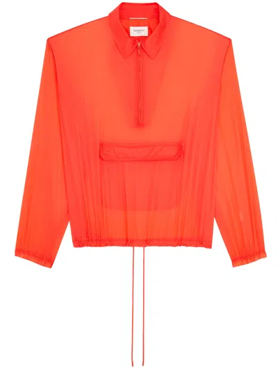 Saint Laurent Yellow Orange Nylon Windbreaker