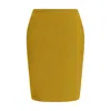 Saint Laurent Yellow Viscose Skirt In Green