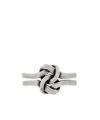 Saint Laurent You  Me Ring In Gray