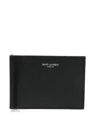 Saint Laurent Ysl (181 Y) P.dollari 粒面 In Noir