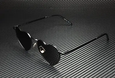 Pre-owned Saint Laurent Ysl 301 Loulou 002 Round Black 52mm Unisex Sunglasses