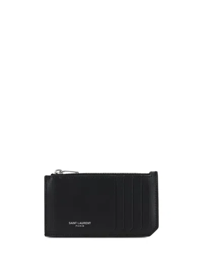Saint Laurent Ysl 345y Wallet In Black