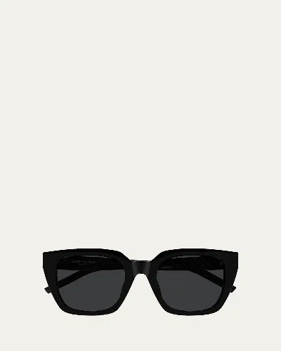 Saint Laurent Ysl Acetate Cat-eye Sunglasses In Black