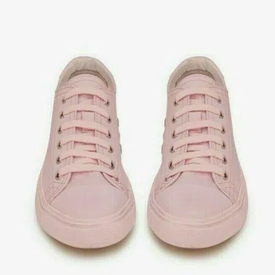Pre-owned Saint Laurent Ysl Bedford Leather Sneakers Shoes Trainers 41 In Pink