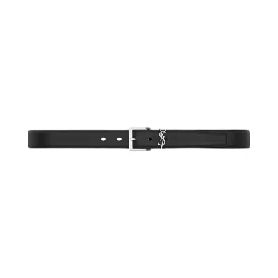 Pre-owned Saint Laurent Ysl Belt 'nero' | Black | Men's Size 90