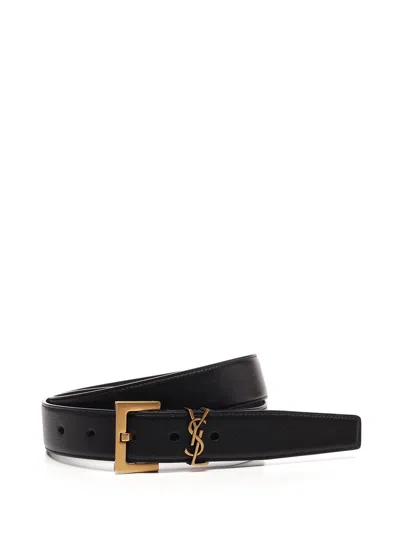 Saint Laurent Ysl Belts Black