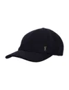 Saint Laurent Cassandra Felt Baseball Cap In Black