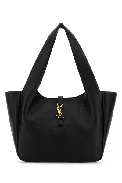 SAINT LAURENT BORSA SHOPPING LE 5 À 7 BEA IN PELLE NERA DONNA