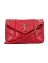 Saint Laurent Puffer Toy In Red Danger