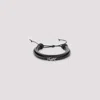 Saint Laurent Cassandre Multi-strand Leather Bracelet Accessories In Black