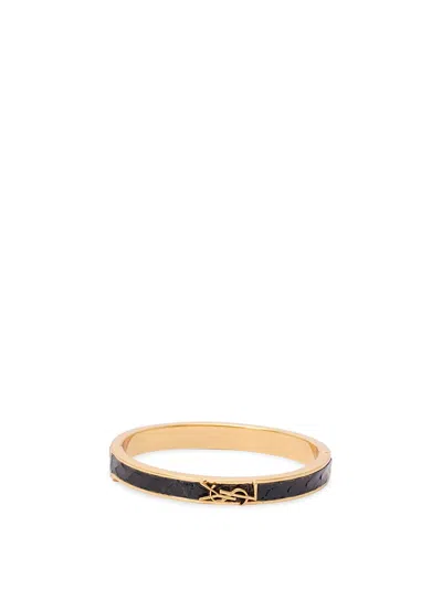 Saint Laurent `ysl` Bracelet In Black